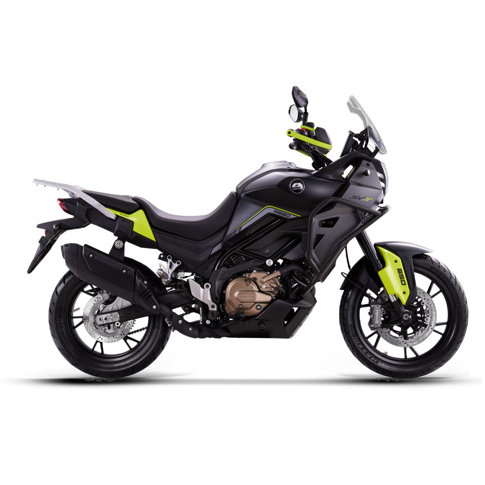 Мотоцикл QJ SVT 650 (черный/зеленый) 2026г