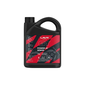 LAVR MOTO Моторное масло GT POWER 4T 20W50 SN , 4 л