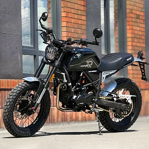 Мотоцикл дорожный ROCKOT SCRAMBLER (черный глянцевый)